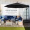Best Choice Products 10ft Offset Hanging Outdoor Market Patio Umbrella w/ Easy Tilt Adjustment